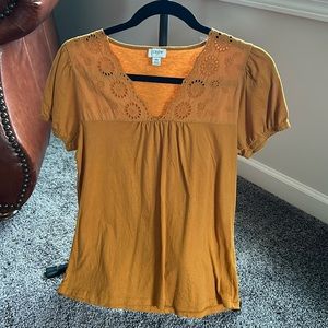 J.Crew Eyelet Short Sleeve Too